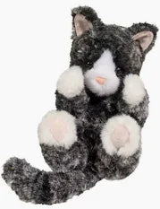 Lil' Baby Black & White Kitten Soft Douglas