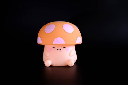 Mushi Ambient Mushroom Night Light - Squishy Silicone USB-C: Blue