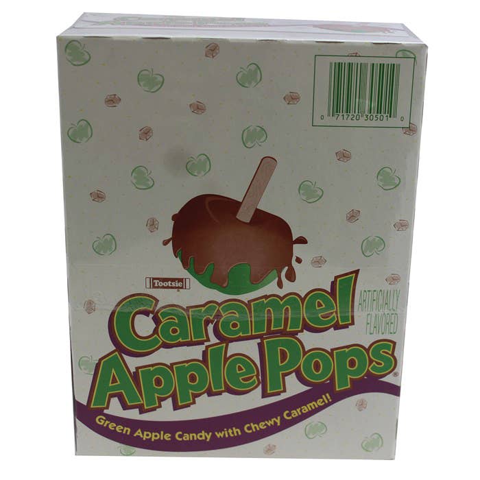Tootsie Caramel Apple Pops, 48ct Case