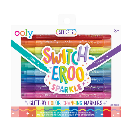 Switch-eroo!: Sparkle Glittery Color-Changing Markers (Set o