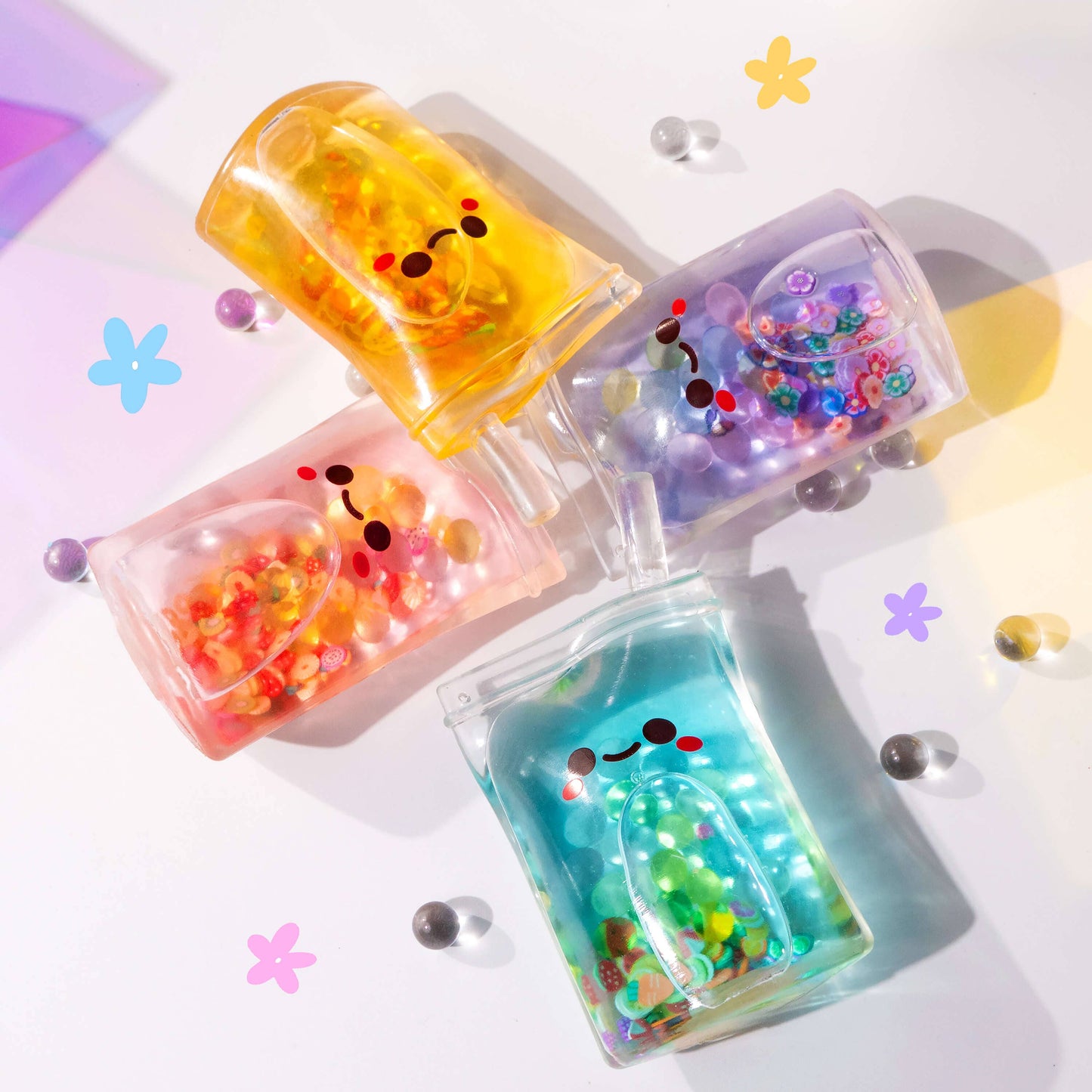Kawaii Sun Fruit Juice Sensory Toy