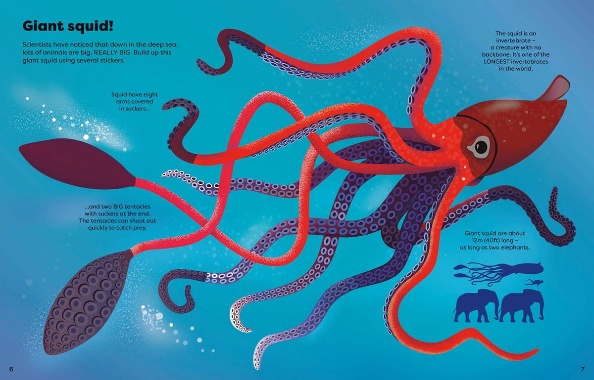 Big Sticker Book Weird Deep Sea Creatures : Usborne
