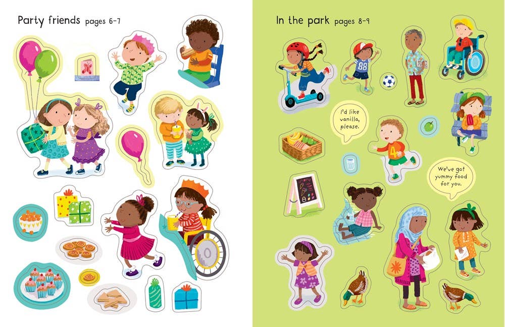 First Sticker Book My Friends : Usborne