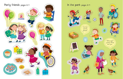 First Sticker Book My Friends : Usborne