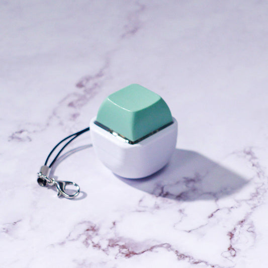 1 Key Bubble - Mechanical Fidget Keychain (Customizable): Green / Clicky