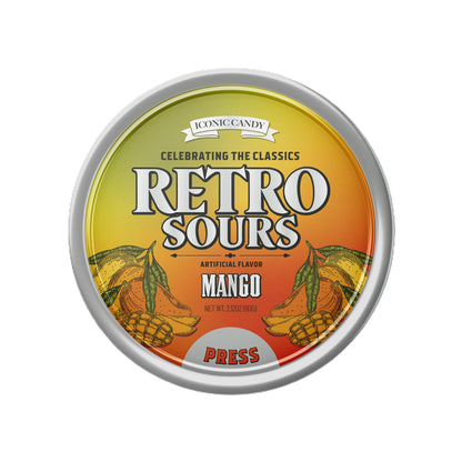 Retro Sours Mango, 2.12oz Tin, 8ct