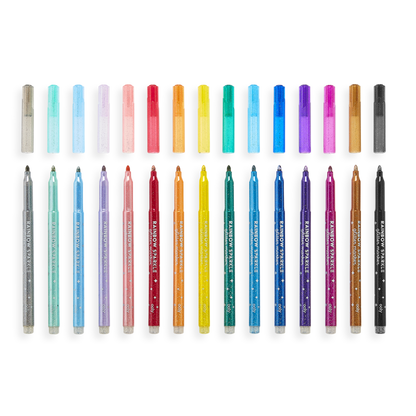 Rainbow Sparkle Glitter Markers