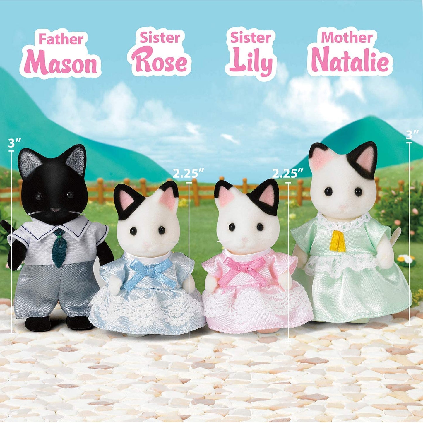 Tuxedo Cat Family Calico Critters