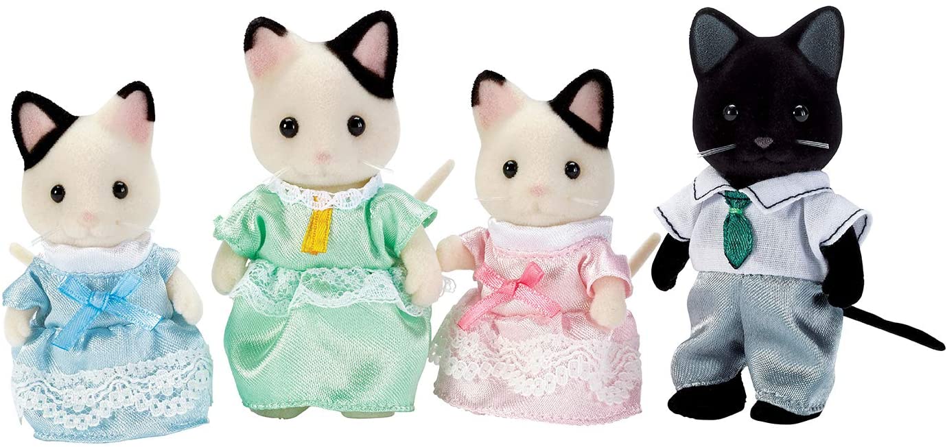 Tuxedo Cat Family Calico Critters