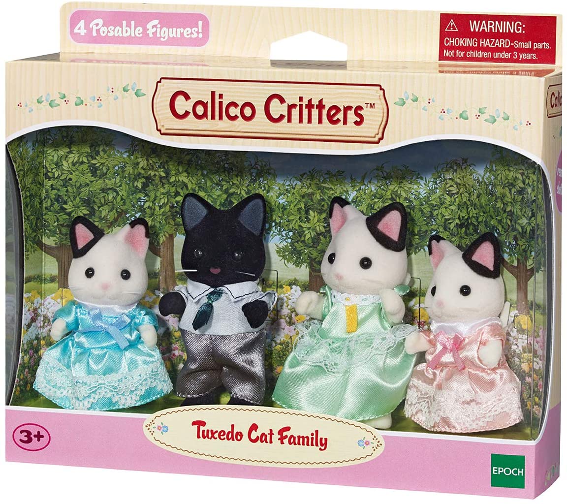 Tuxedo Cat Family Calico Critters