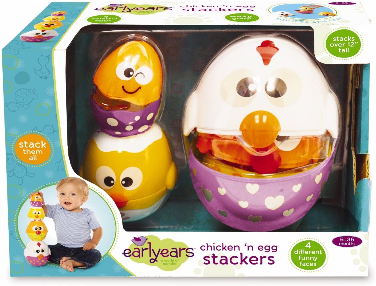 Chicken Egg Stacking Cups