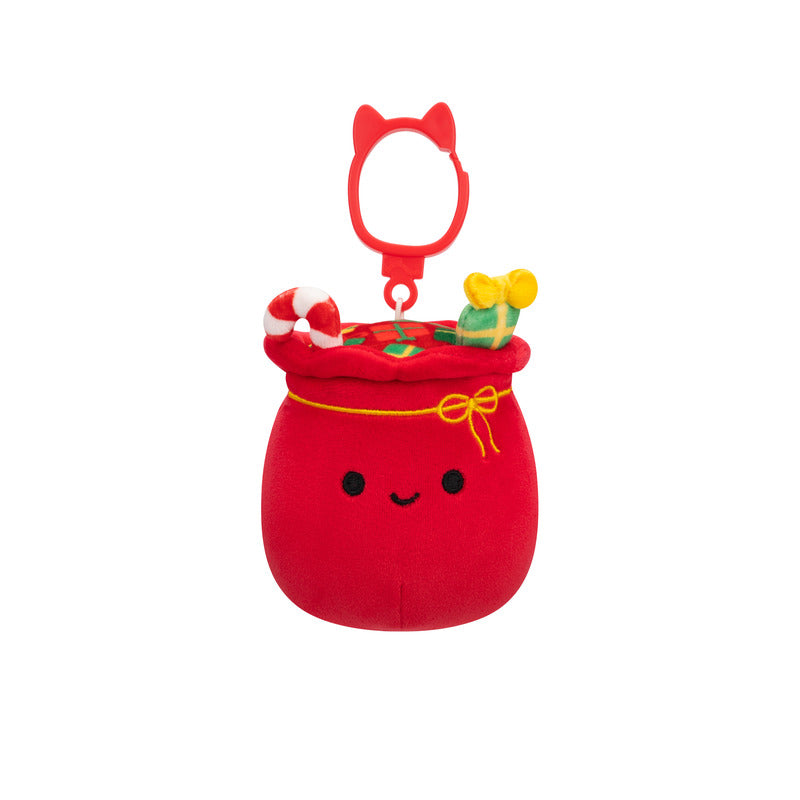 Squishmallow Lowell 3.5 Inch Inch Clip on Red Gift Bag W Toys