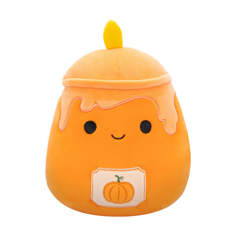 Squishmallow Misha 8 Inch Pumpkin Candle with Flame