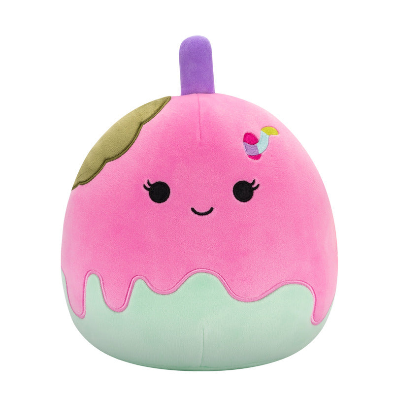 Squishmallow Mondi 8 Inch Pink Monster Candy Apple with Worm
