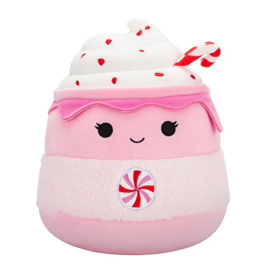 Squishmallow Ethel 8 Inch Pink Candy Cane Hot Cocoa