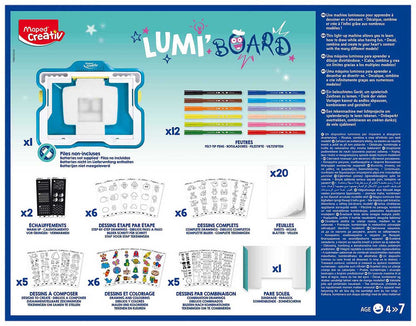 Creativ Lumi'Board Portable Drawing 64 Piece Kit