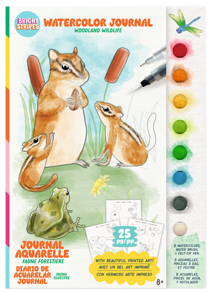 Watercolor Journal Woodland Wildlife