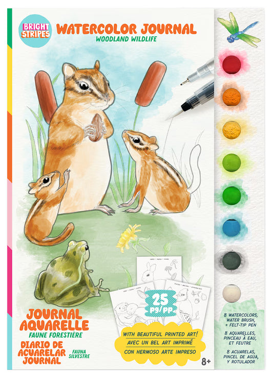 Watercolor Journal Woodland Wildlife