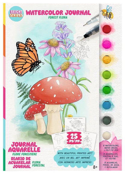 Watercolor Journal Forest Flora