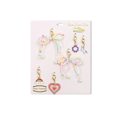 Rainbow Beaded Shoe Charms