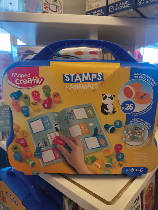 Creativ Learn the Animals Stamps 27 Piece Kit