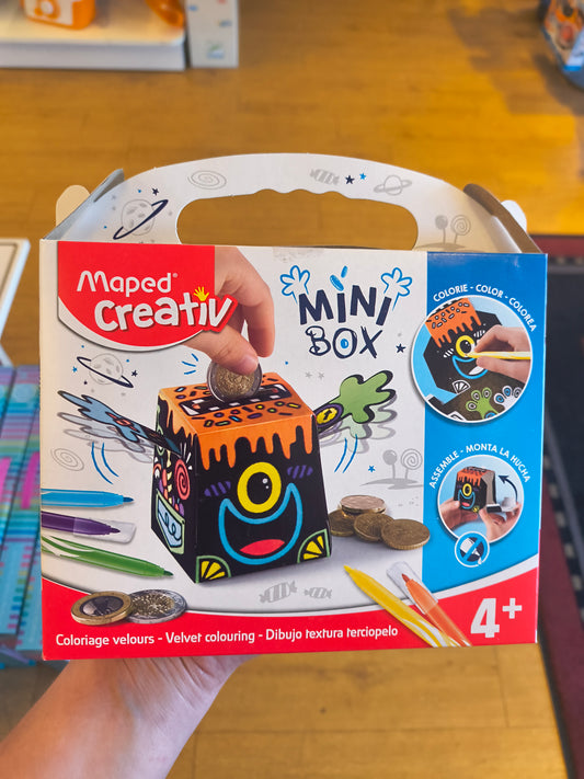 Creativ Velvet Coloring Piggy Bank 7 Piece Mini Box