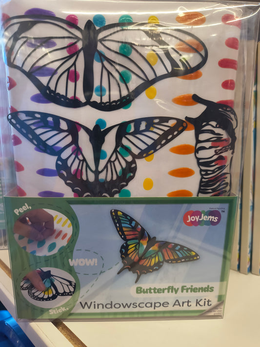 Butterflies & Caterpillar Windowscape Art Kit