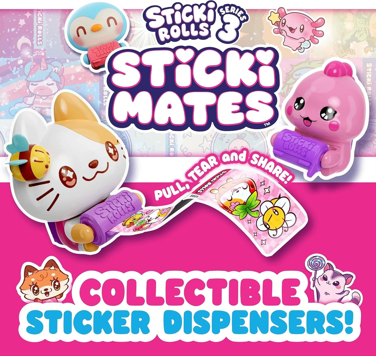 Sticki Rolls Sticki Mates S3 Toy Smith