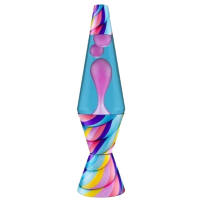 Lava Lamp Candy Swirl Pink and Light Blue