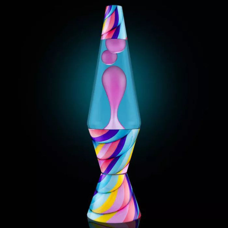 Lava Lamp Candy Swirl Pink and Light Blue