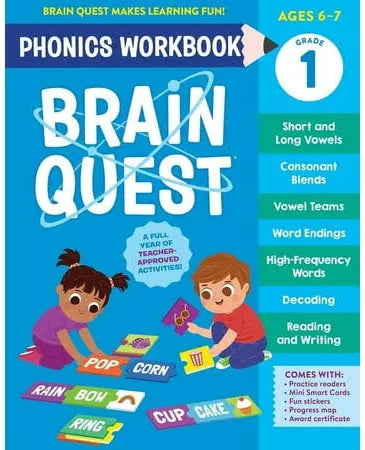 Brain Quest First Grade Phonics Workbook