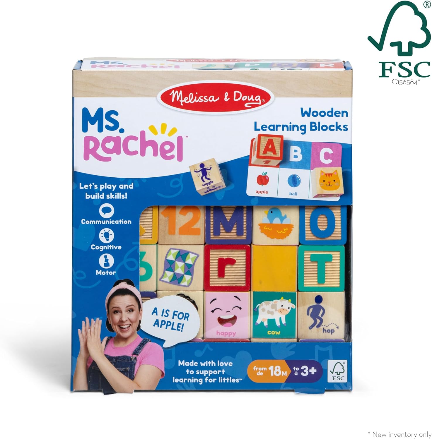 Ms. Rachel Blocks and Card