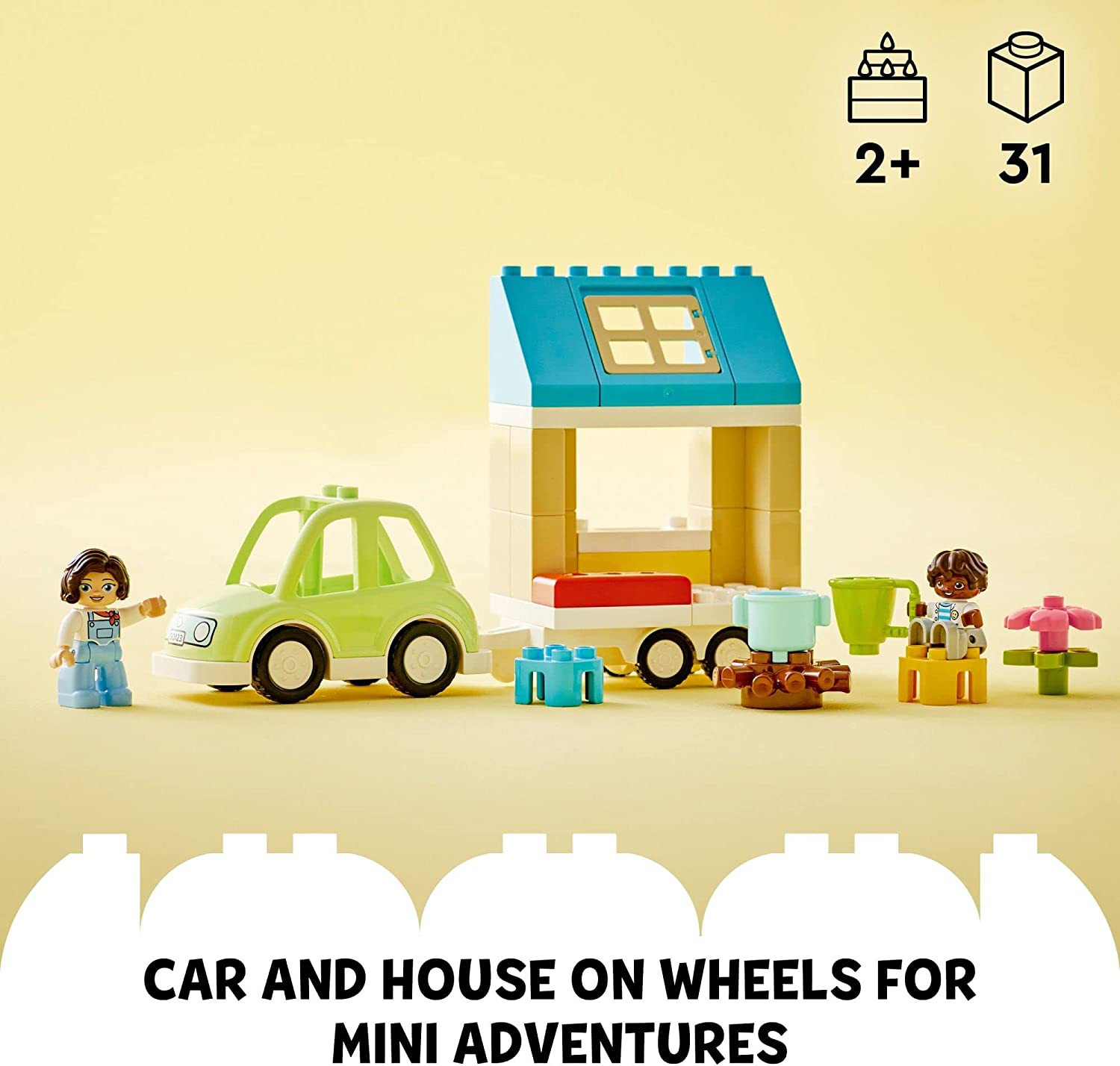 LEGO-« Duplo Town Family House on Wheels