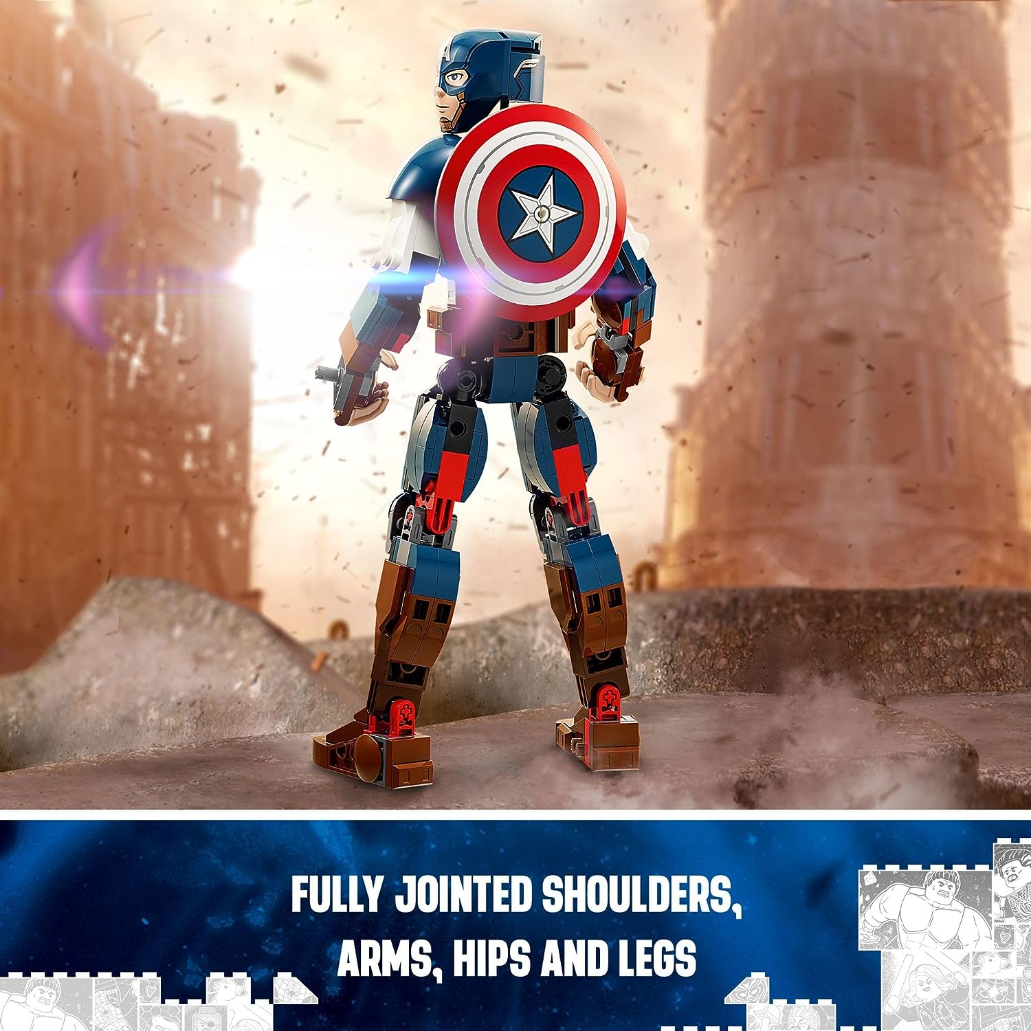 LEGO-« Marvel Captain America Construction Figure