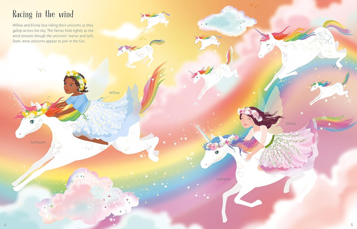 Sticker Dolly Rainbow Unicorns