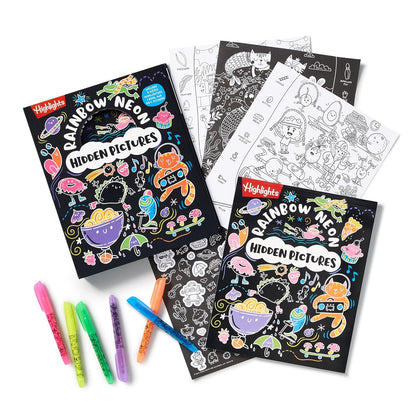 Rainbow Neon Hidden Pictures