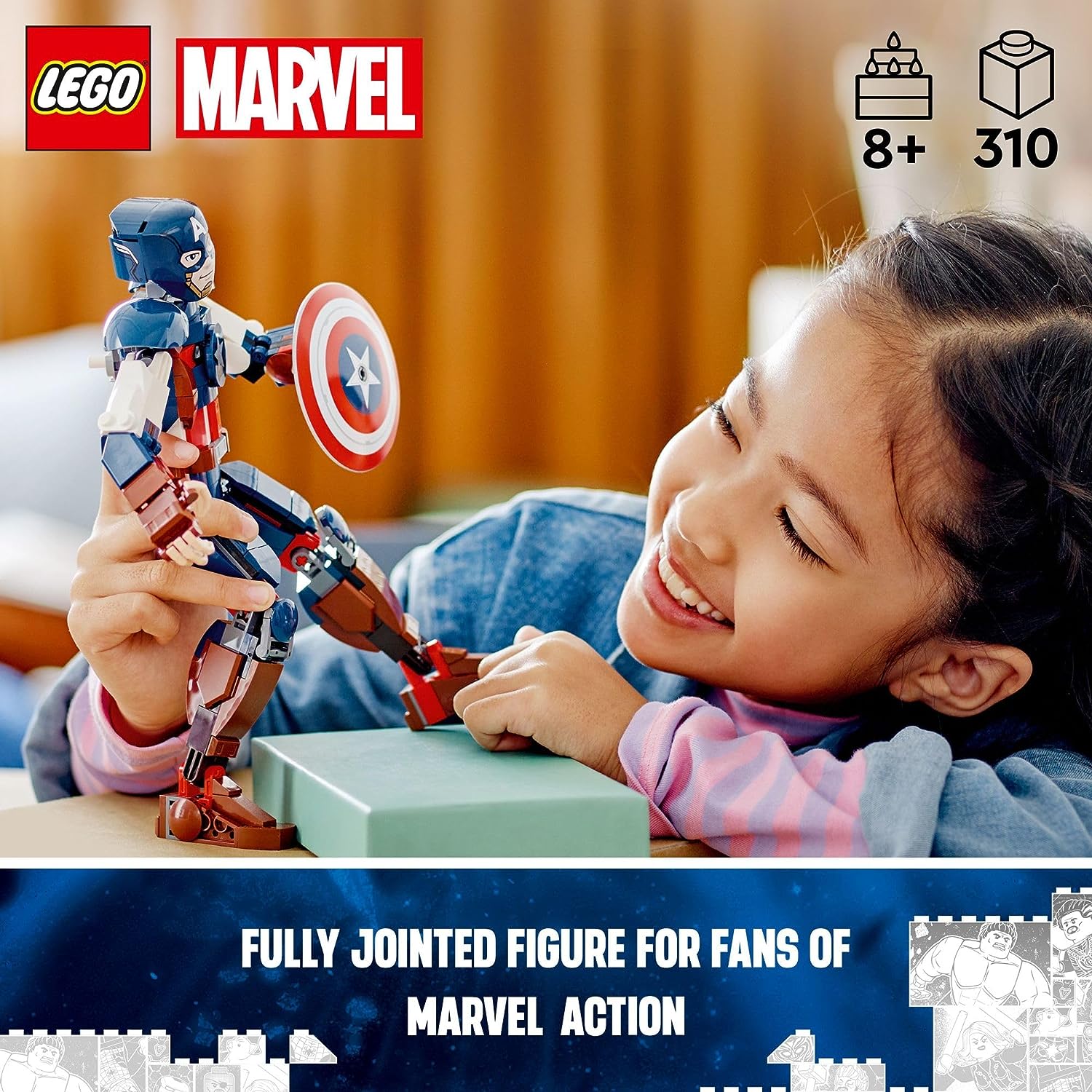 LEGO-« Marvel Captain America Construction Figure