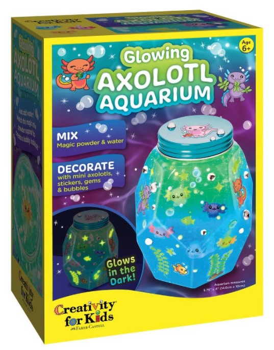 Glowing Axolotl Aquarium