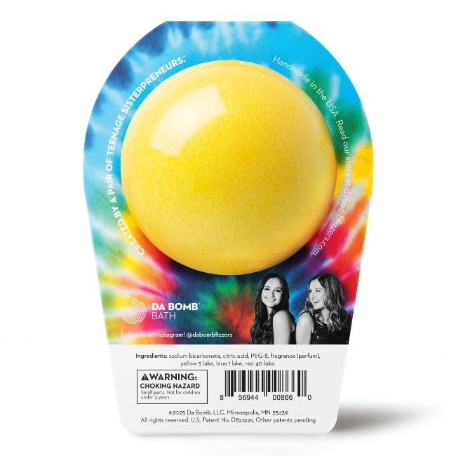 Tie Dye Yellow Bath Bomb
