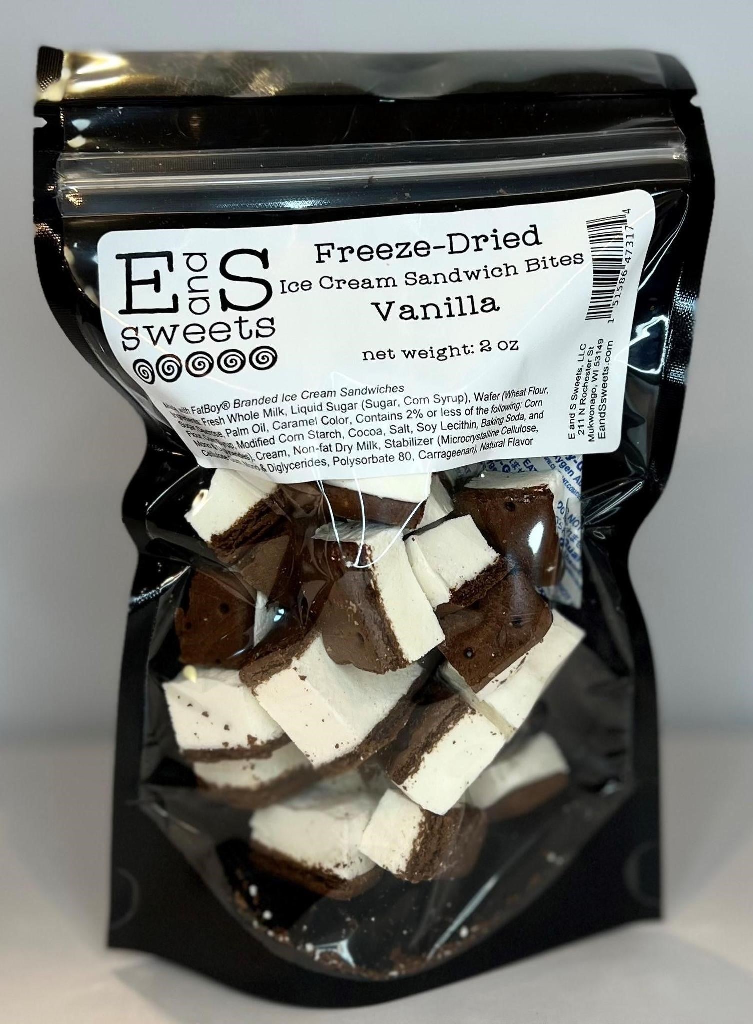 Freeze Dried Ice Cream Sandwich Bites Vanilla