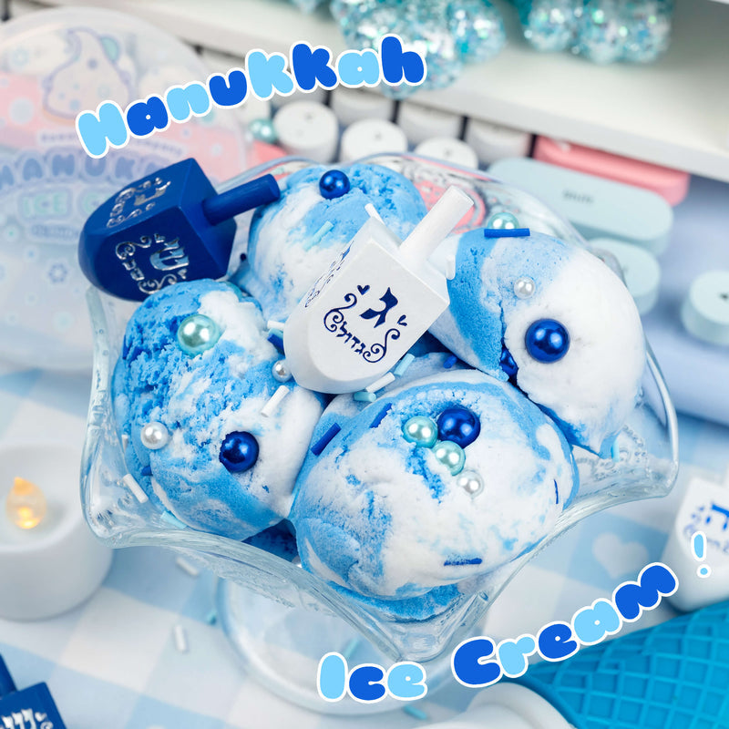 Hannakah Ice Cream Slime