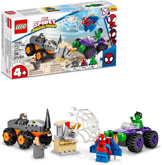 LEGO-« Spidey Hulk Vs. Rhino Truck Showdown