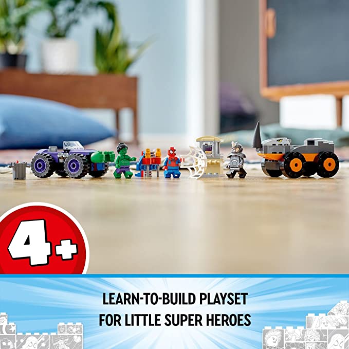 LEGO-« Spidey Hulk Vs. Rhino Truck Showdown