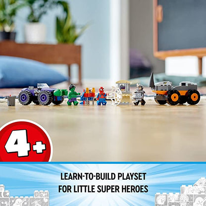 LEGO-« Spidey Hulk Vs. Rhino Truck Showdown