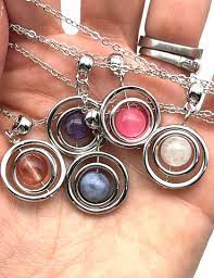 Fidget Necklace Gem Spinner