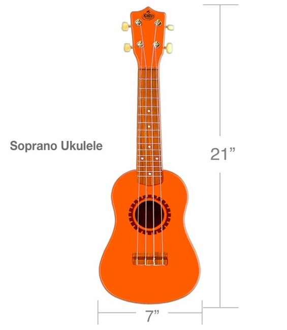 Kako'o Ukelele Sunrise Orange
