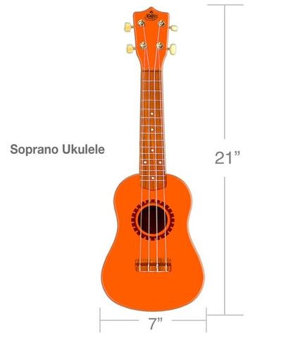 Kako'o Ukelele Sunrise Orange