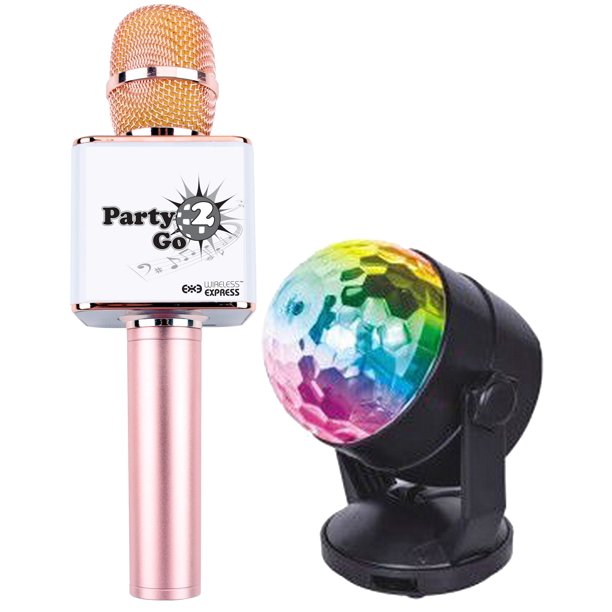 Party 2 Go Karaoke Disco Pink