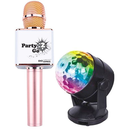 Party 2 Go Karaoke Disco Pink