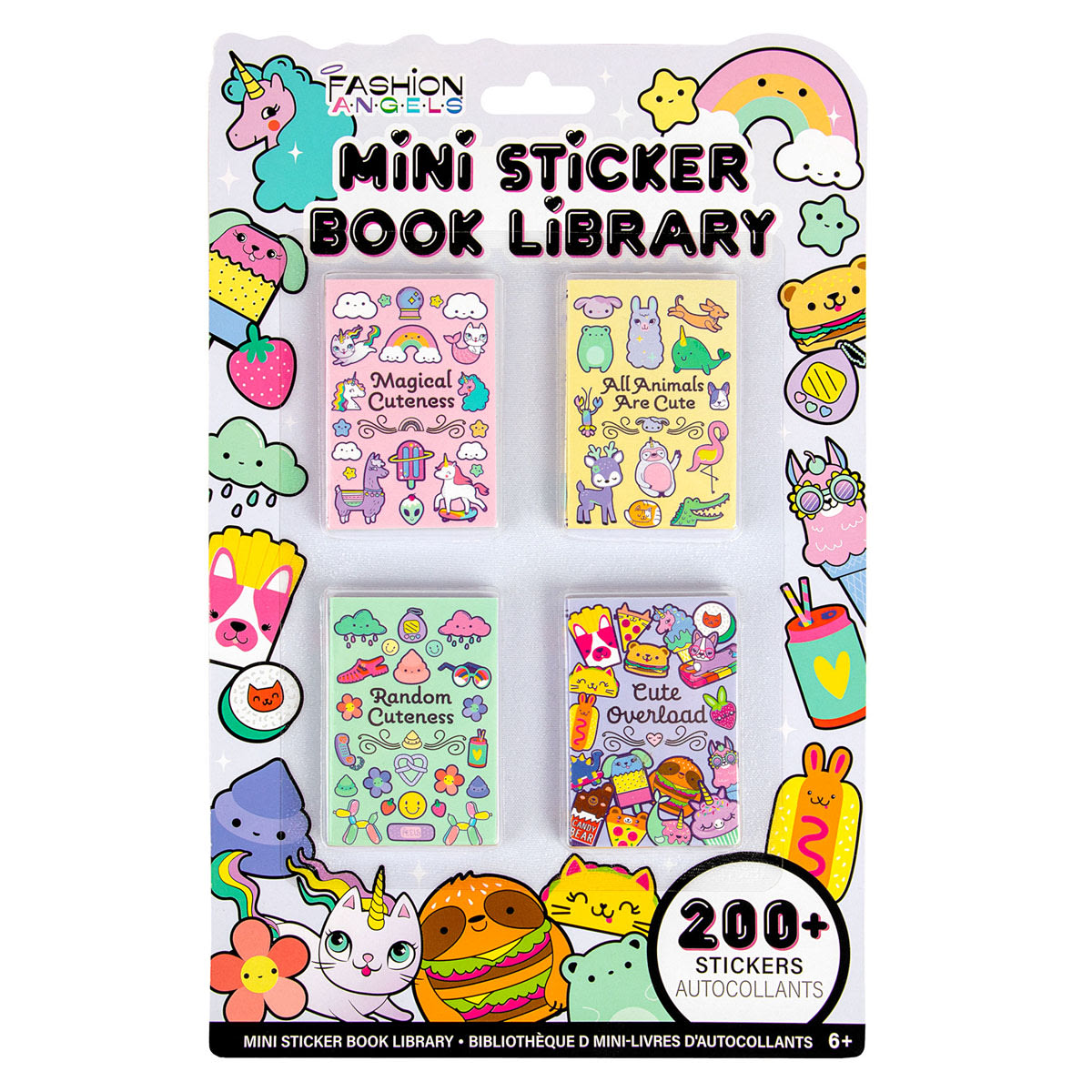 Mini Sticker Book Library Fashion Angels